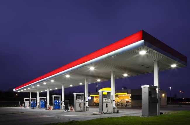 unbranded gas station
