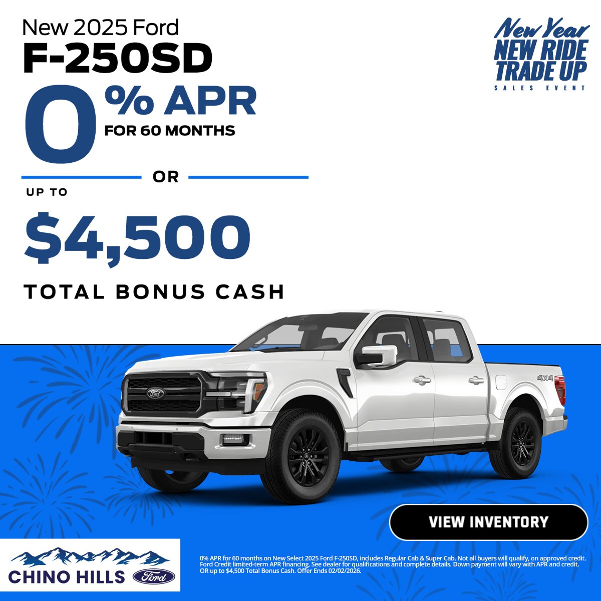 JAN2026_Display_New_Ford_F-250_2025_Offer_APR%20%26%20Bonus%20Cash_1200x1200_02-02-2026.jpg