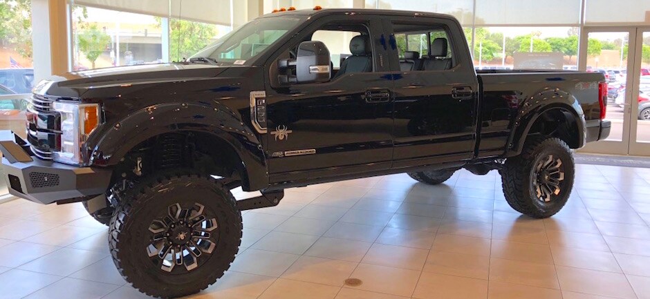 Upfitted trucks available in Chino, CA A Black Widow Truck Available at Chino Hills Ford
