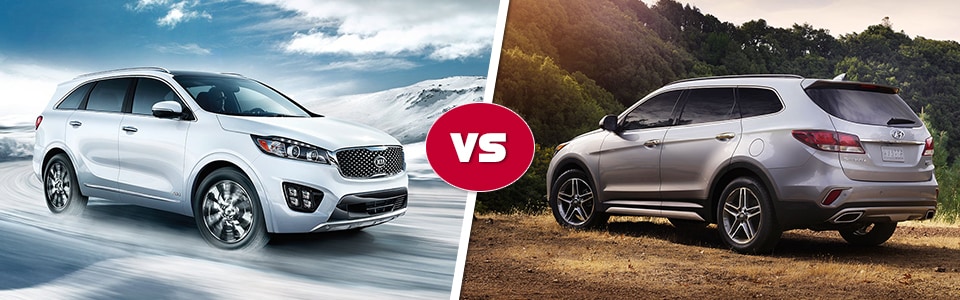Sorento vs Santa Fe Comparison
