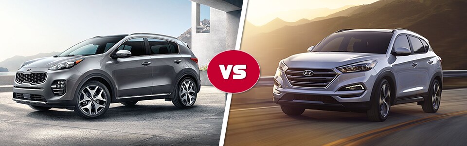 Sportage vs Tucson Comparison