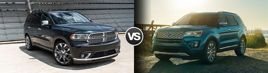 2017 Dodge Durango vs Ford Explorer