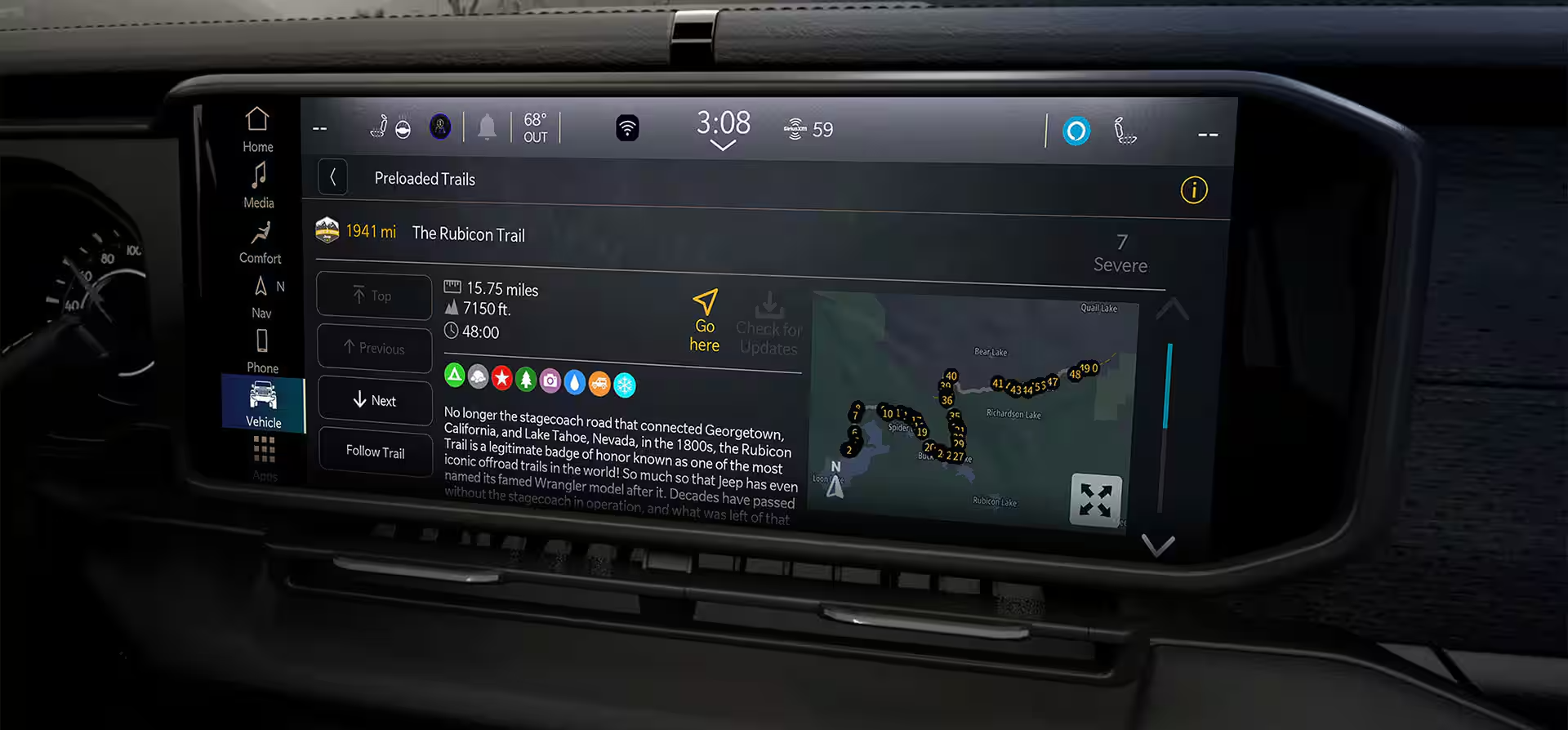 Jeep Gladiator Infotainment Screen