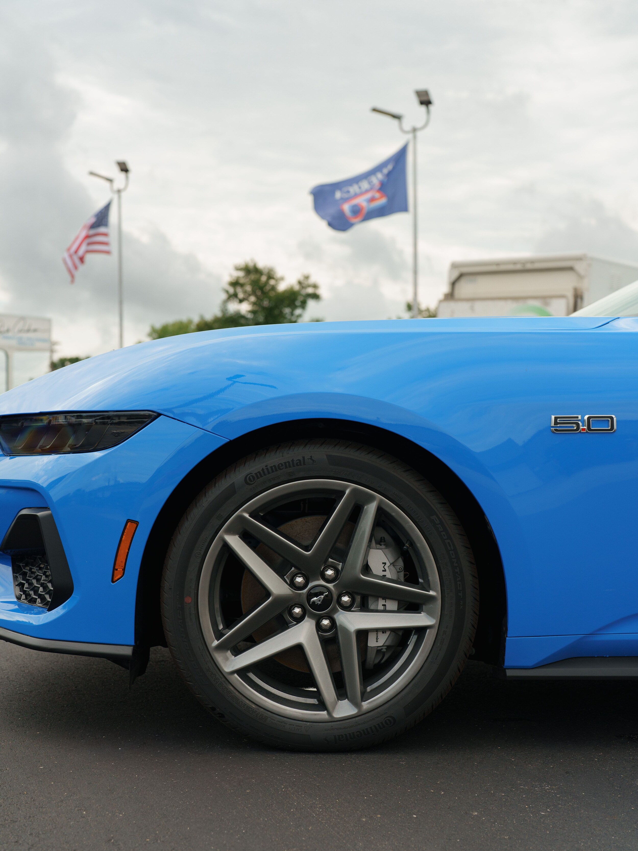 2026 Ford Mustang driving near Kearney Missouri