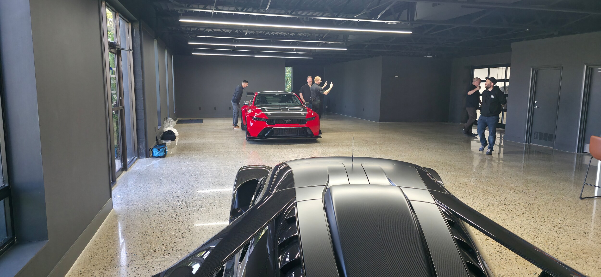 Carbon Series Ford Mustang GTD Race Red details