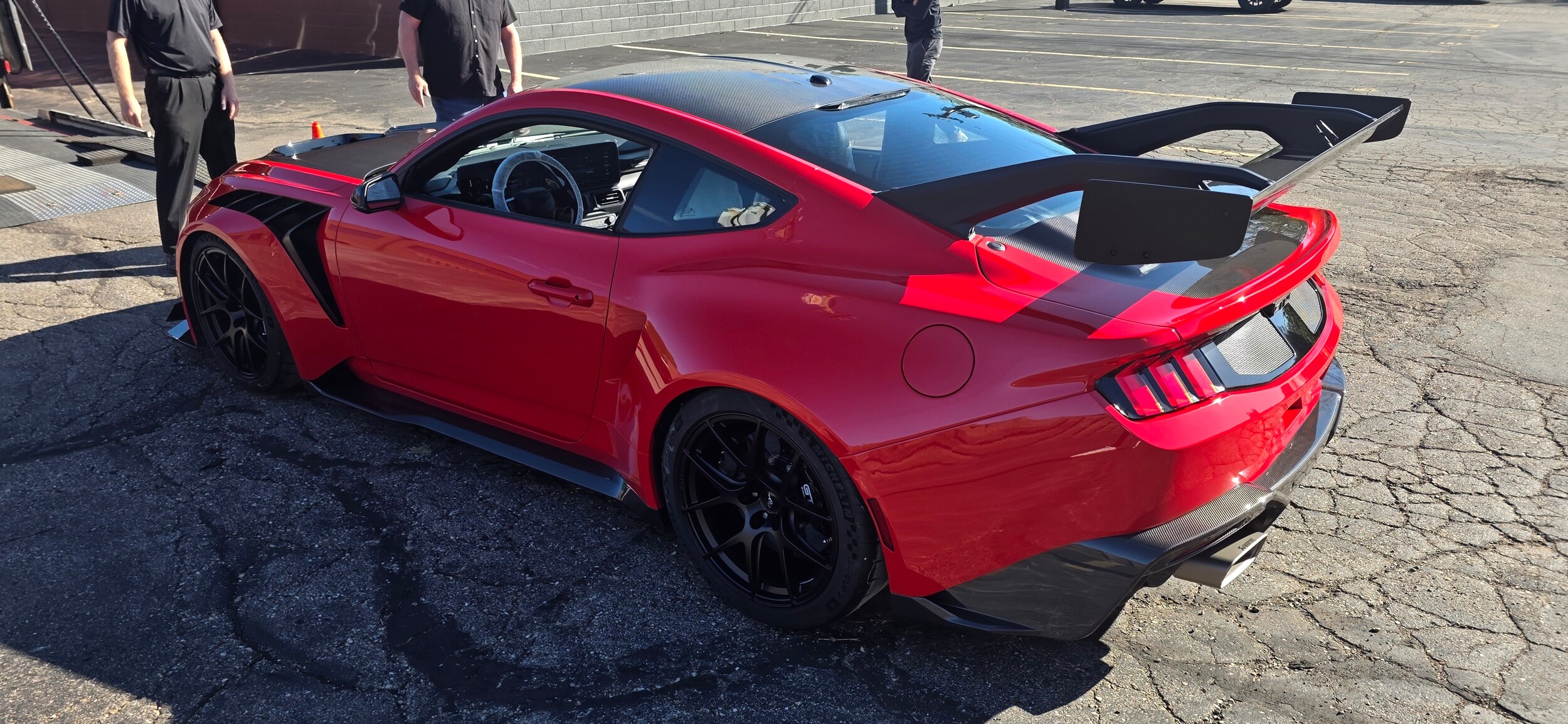 Race Red 2026 Ford Mustang GTD Carbon Series delivered by Chuck Anderson Ford
