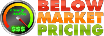 Below Market Pricing activated on every used vehicle in stock! We scan the competition every day and price our vehicles below the market.