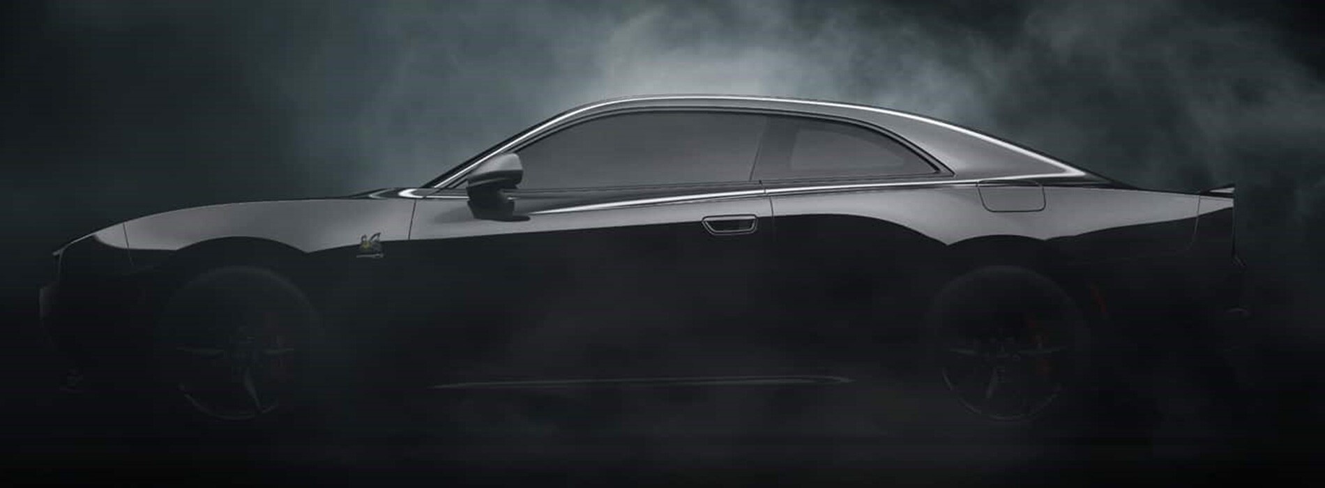 2025 CDJR Trim Comparisons 2025 Dodge Charger parked in a dark and misty room