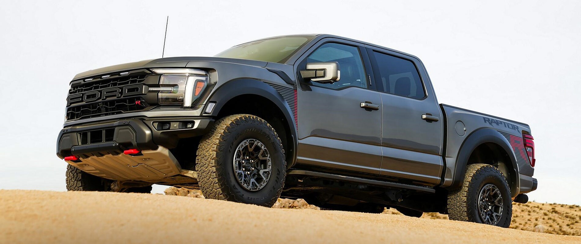 2026 Ford F-150 Trim Comparison 2026 Ford F-150 parked atop a sandy hill