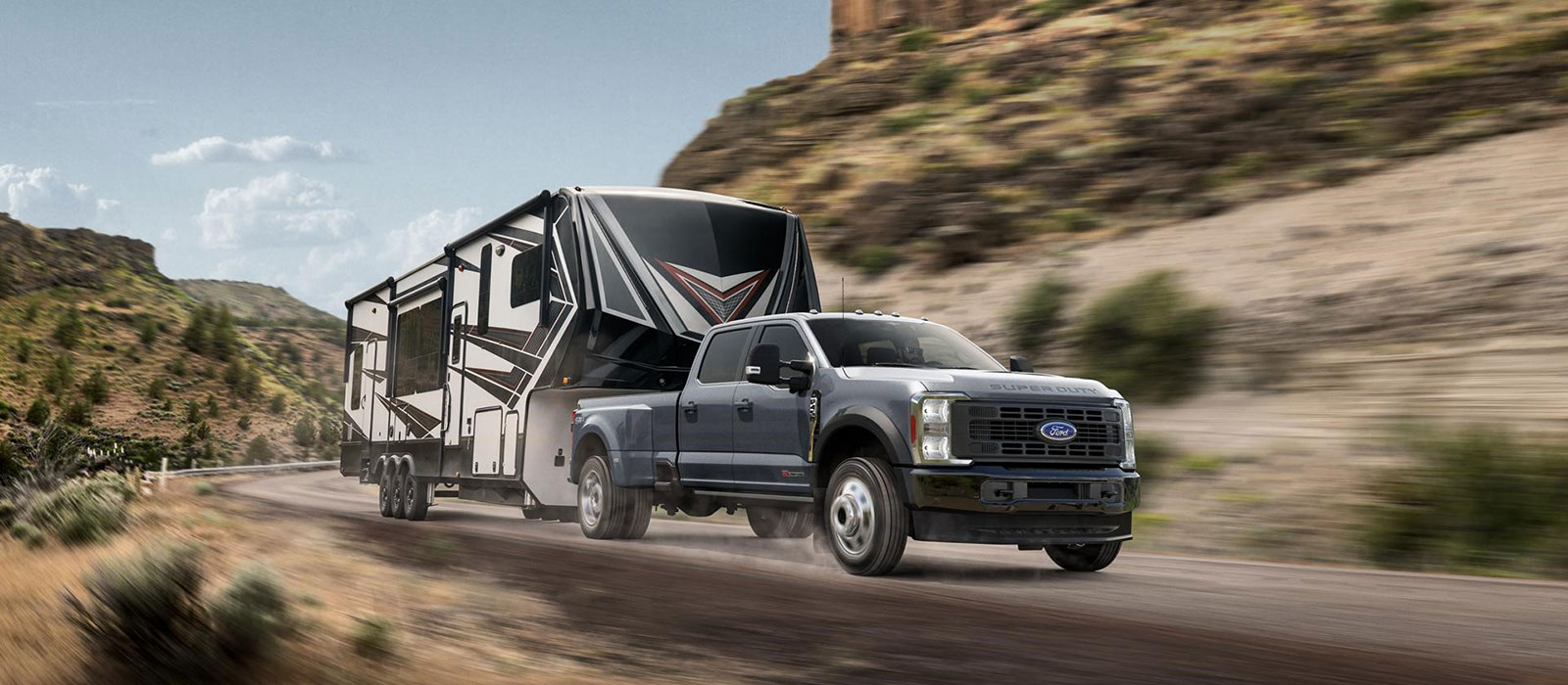 2026 Ford F-250 Trim Comparison 2026 Ford F-250 pulling a camper