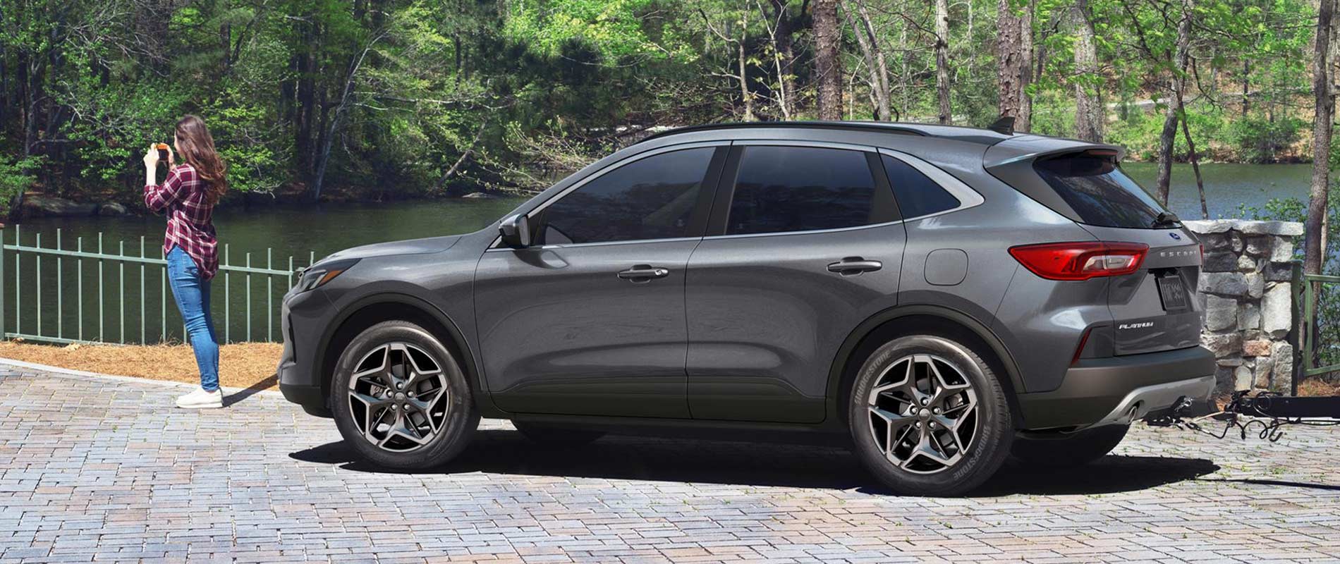 2026 Ford Escape Trim Comparison 2026 Ford Escape parked beside a lake