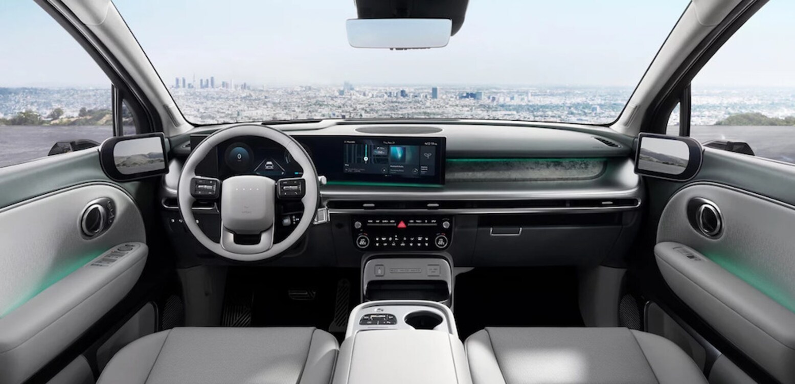 The dash of the 2026 Hyundai IONIQ 9 electric SUV The dash of the 2026 Hyundai IONIQ 9 electric SUV