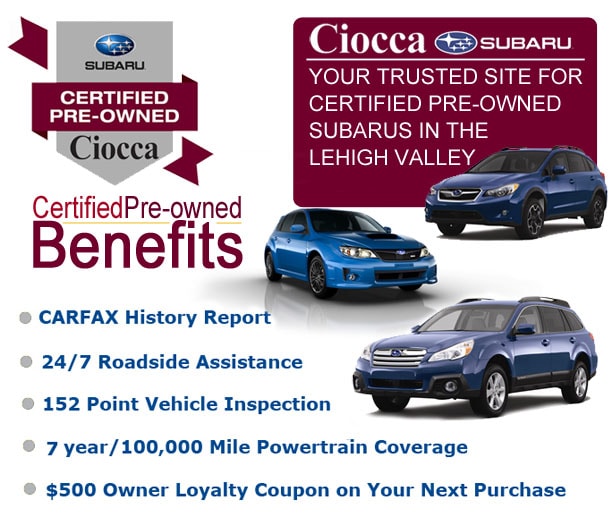 Ciocca Subaru New Subaru dealership in Allentown, PA 18103
