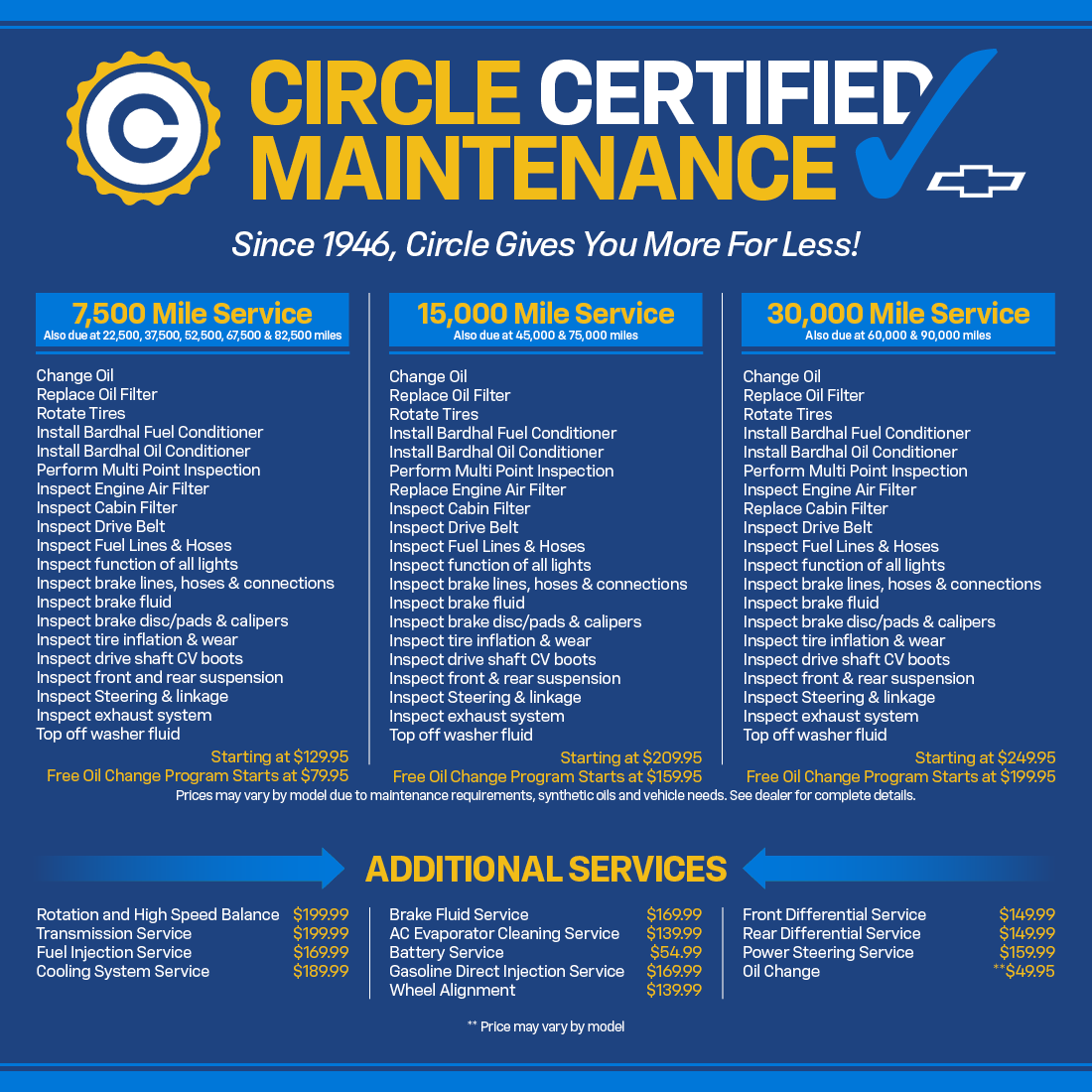 Circle Chevy Maintenance