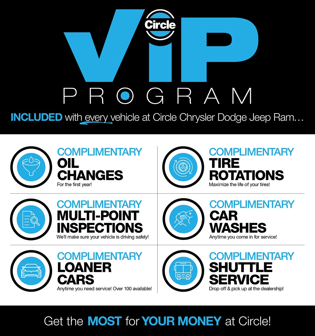 Circle Chrysler Dodge Jeep RAM VIP Program