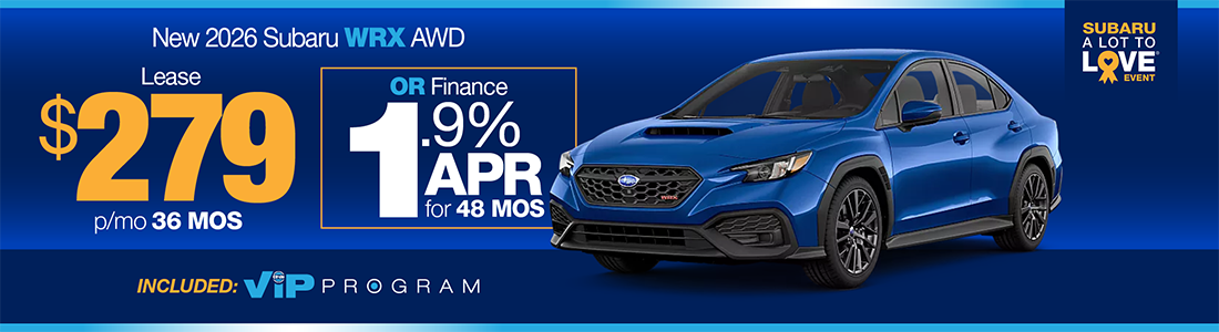 NJ Subaru Dealer WRX Special Offer