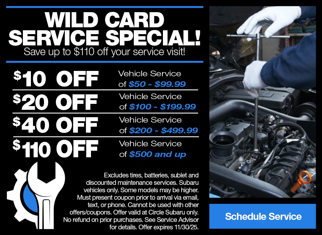 Service Special from Circle Subaru