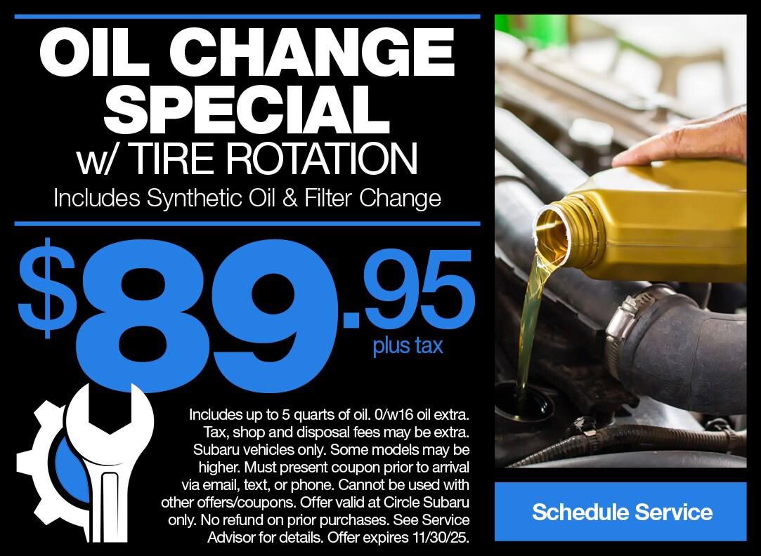 Service Special from Circle Subaru