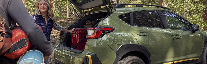 spacious cargo area and wide rear gate