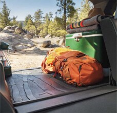 fold-down rear seatsled cargo lightand extra-wide rear gate opening