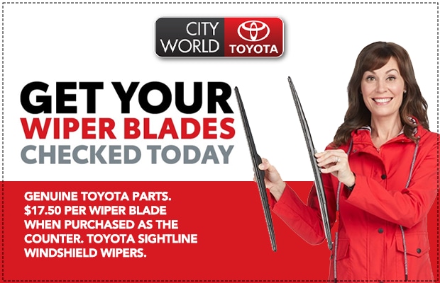 GET YOUR WIPER BLADES CHECKED TODAY