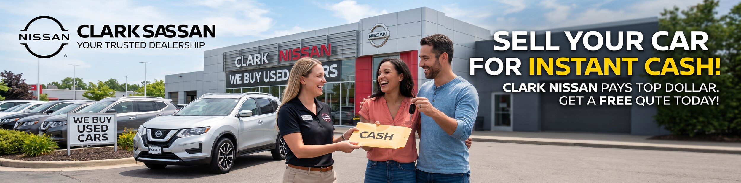 Clak Nissan we buy cars in cash
