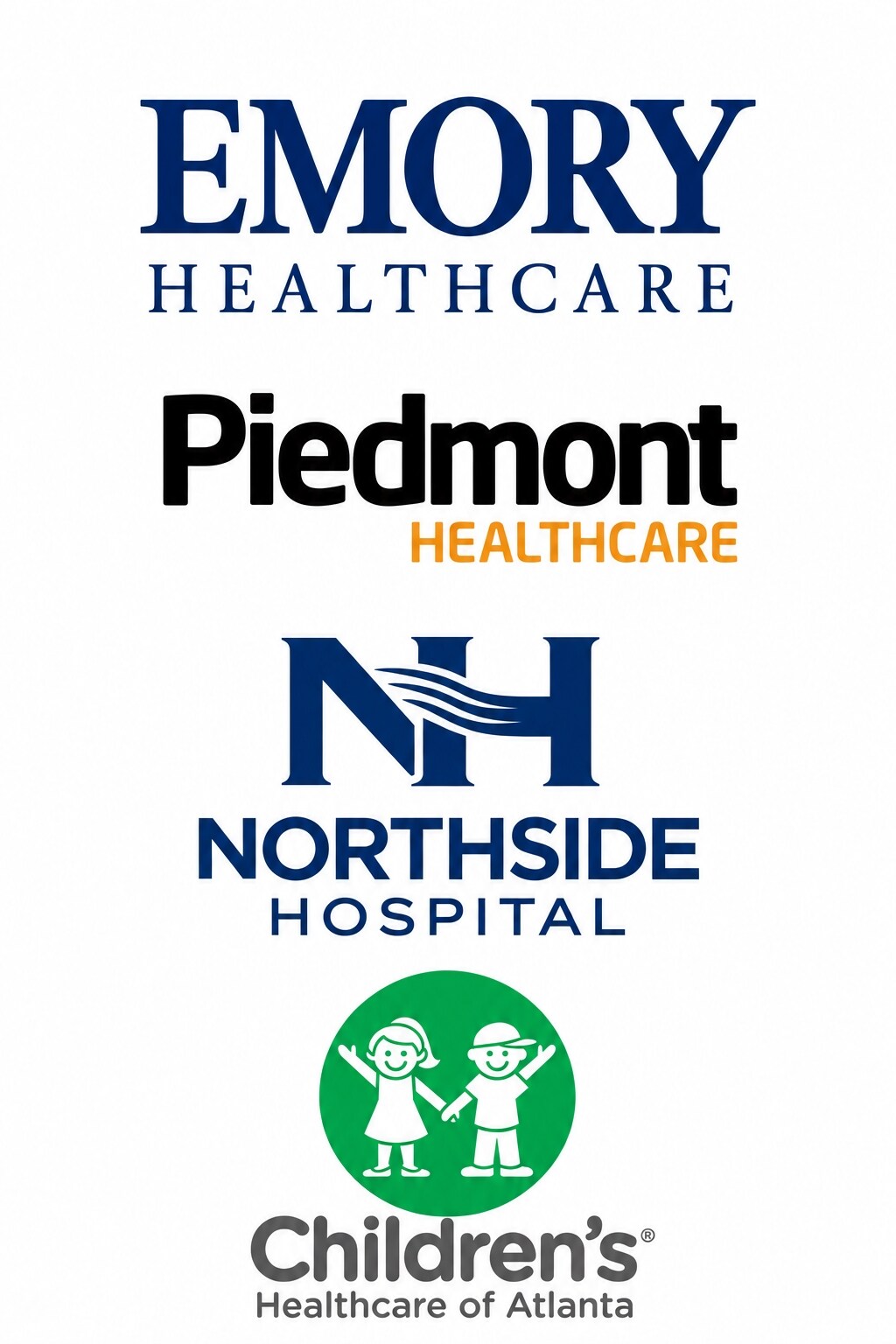 Emory Healthcare Piedmont Healthcare Northside Hospital and Children's Healthcare of Atlanta
