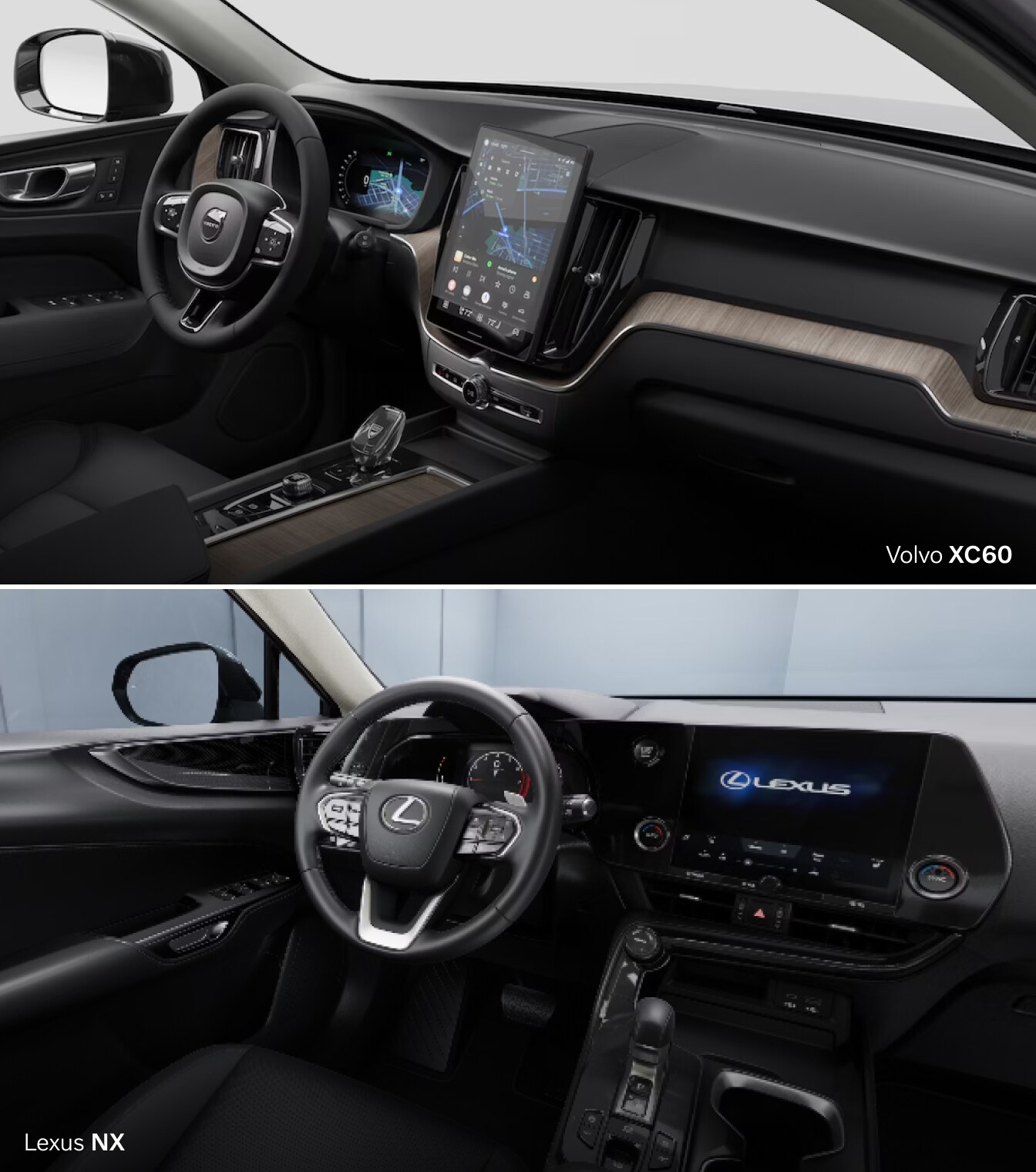 Volvo XC60 vs. Lexus NX Interior