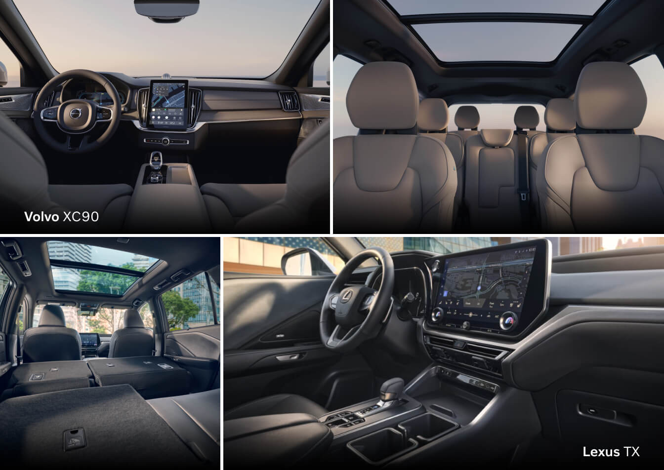 Volvo XC90 vs. Lexus TX Interior