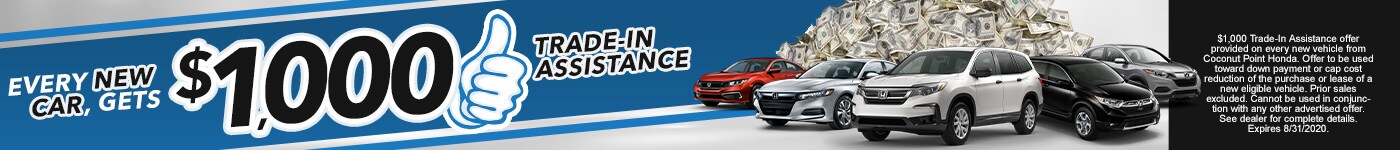 Trade-In Assistance on New Hondas in Estero, FL