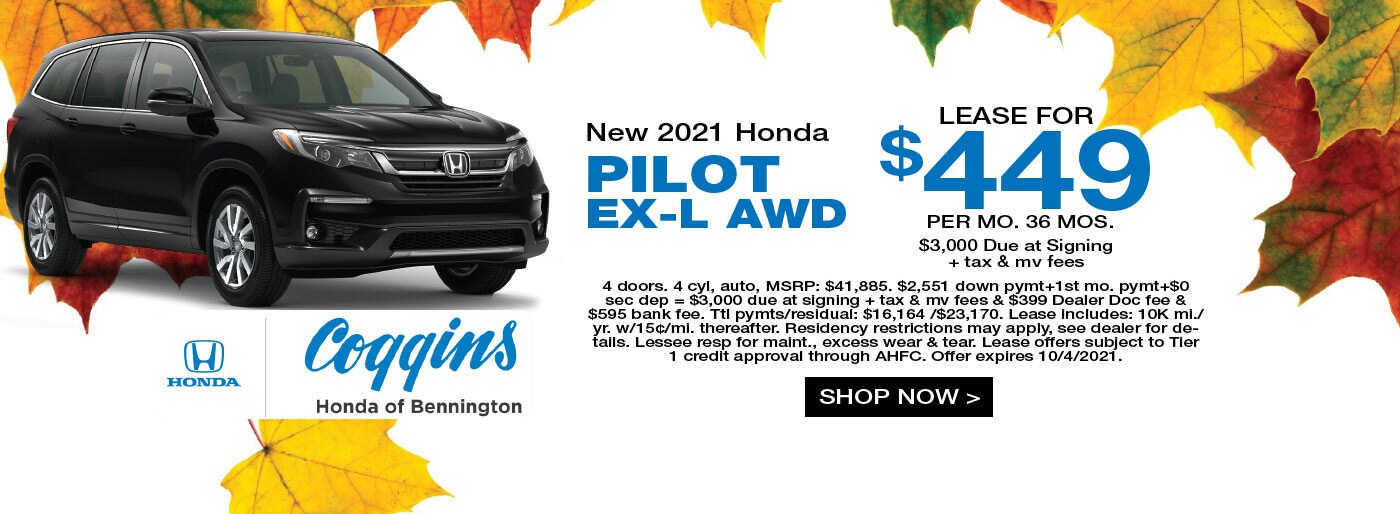 Coggins Honda Pilot Offer Sept