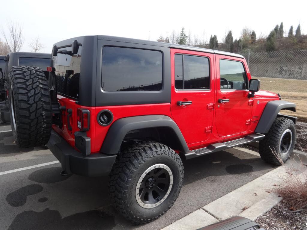 Custom Red Jeep Wrangler Unlimited Sport Collierville Jeep