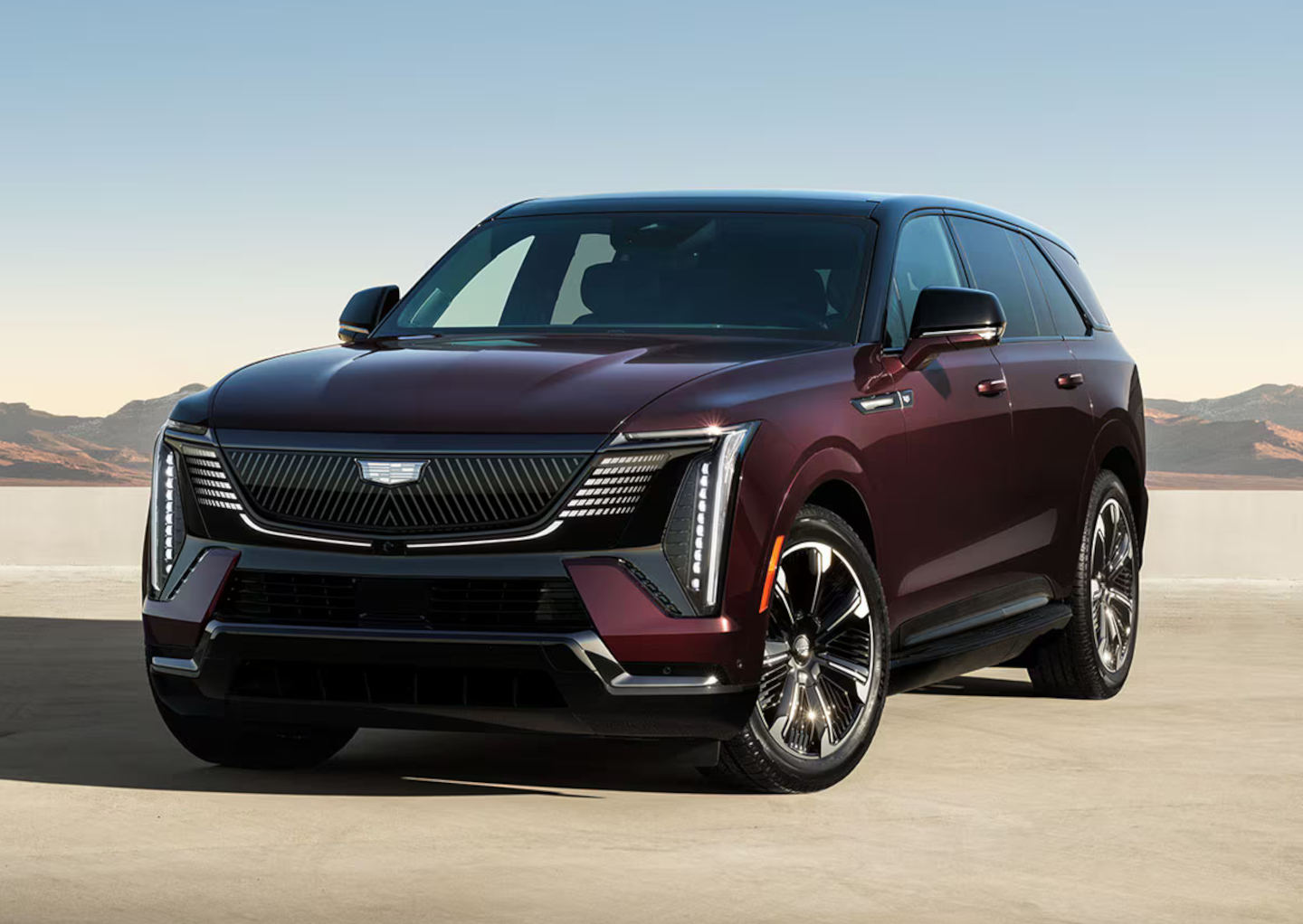 2026 Cadillac Escalade IQ parked in the desert