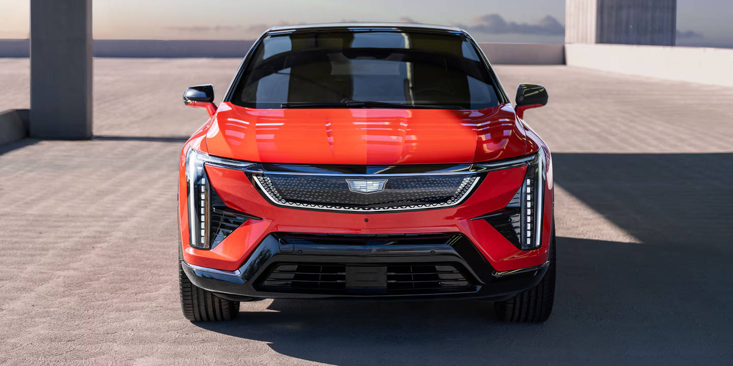 2025 Cadillac OPTIQ parked front grille view