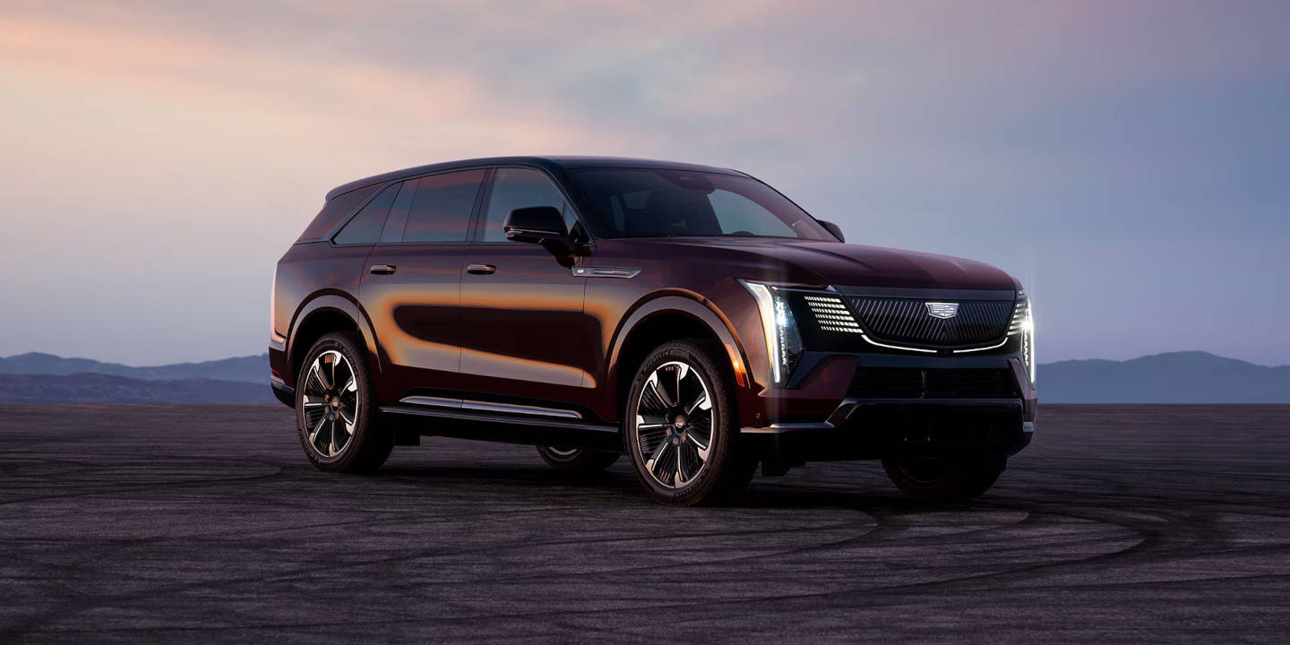 2026 Cadillac Escalade IQ parked at sunset