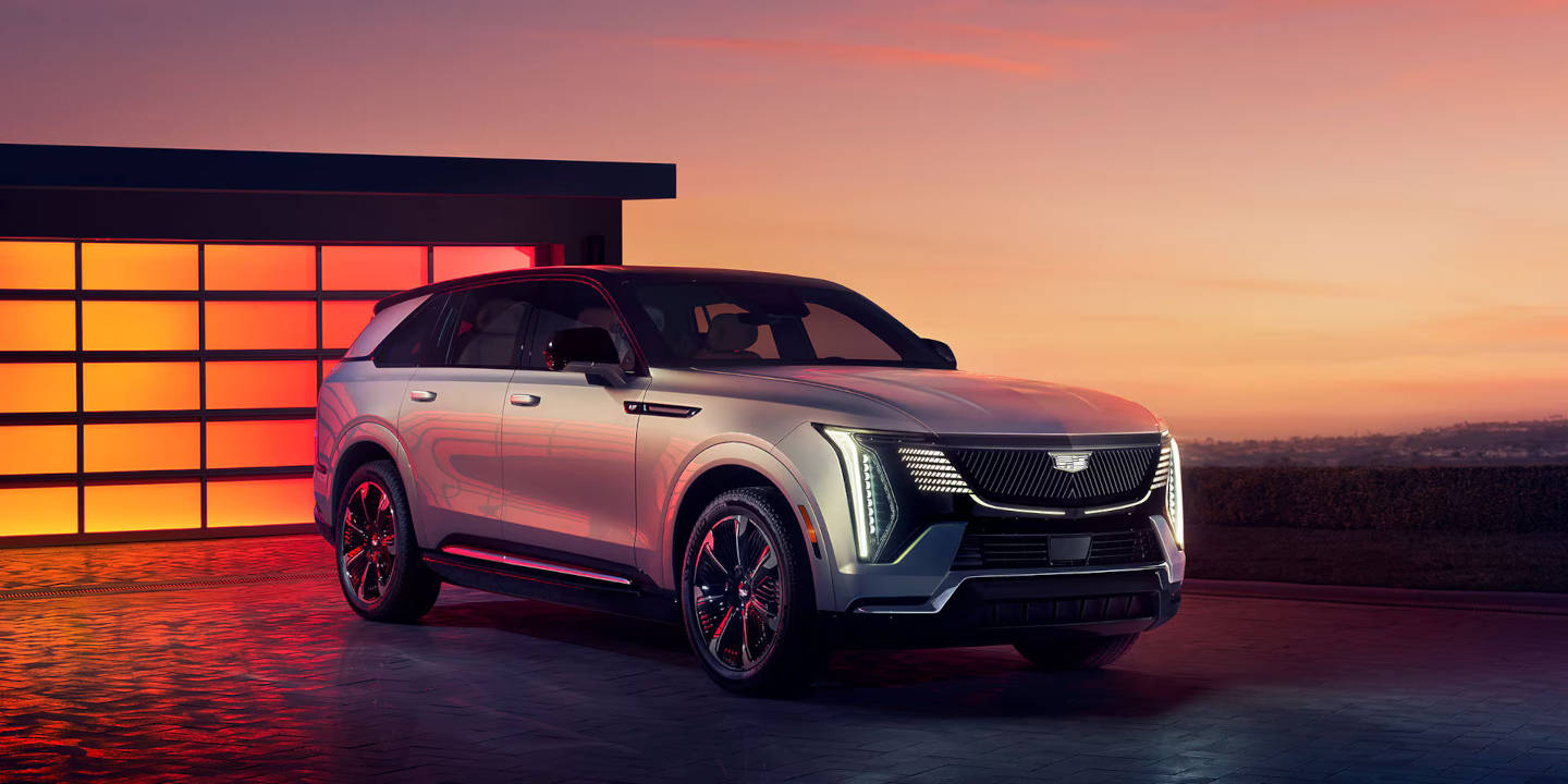 2025 Cadillac Escalade IQ parked in a driveway