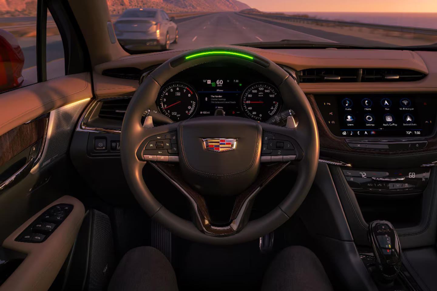 Cadillac Adaptive Cruise Control on dashboard