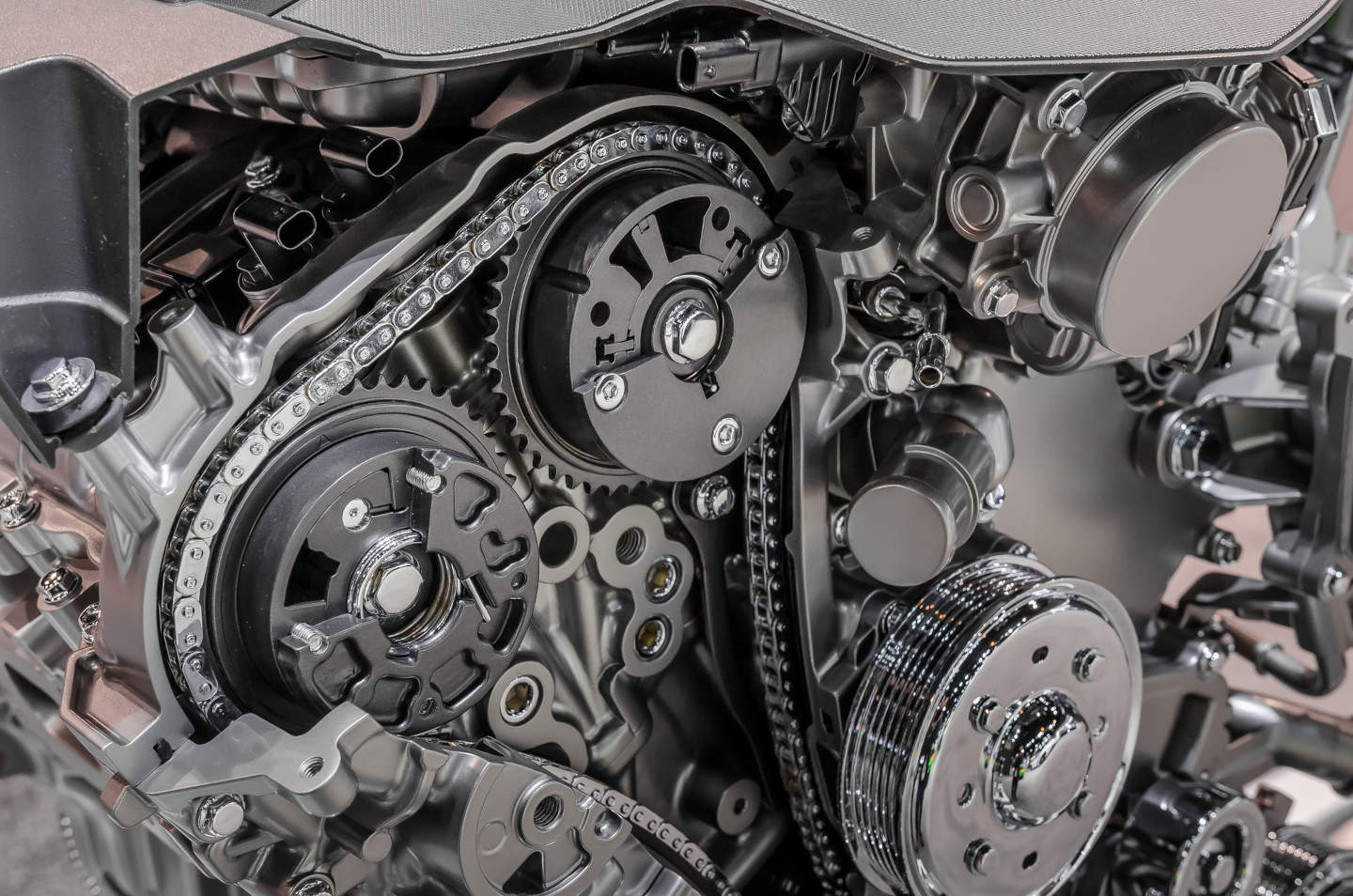 Inside view of internal combustion engine