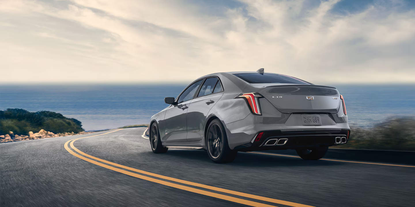 2025-Cadillac-ct4-v-3.jpg 2025 Cadillac CT4-V Blackwing driving around a curve