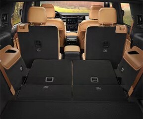 folded third-row seats