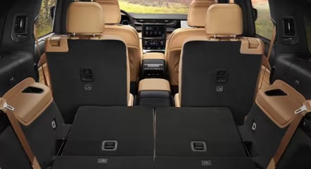 available power-folding third-row bench