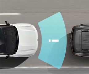 full-speed forward collision warning with active braking and pedestrian cyclist detection