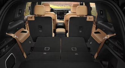 third-row seats folded