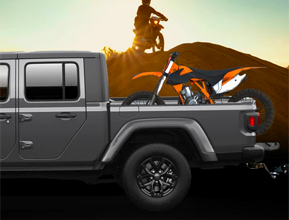 rugged all-steel 5-foot cargo bed