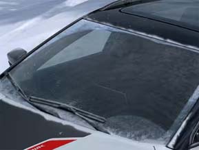 windshield wiper de-icer