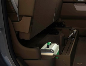 available under seat storage