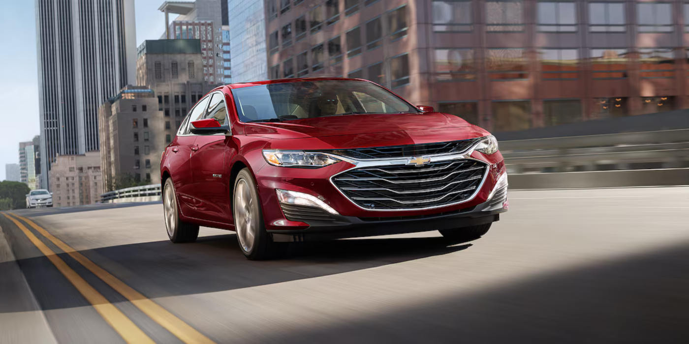 2025 Chevy Malibu driving