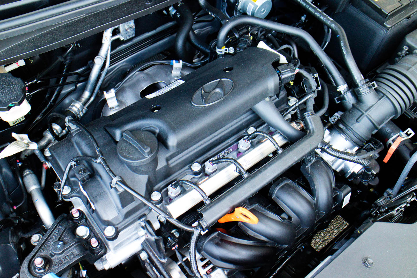 Close up of a Hyundai engine