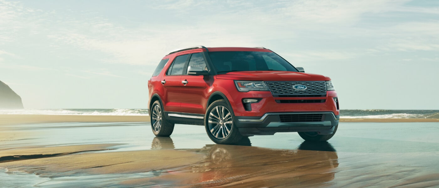 2019 Ford Explorer outside on beach