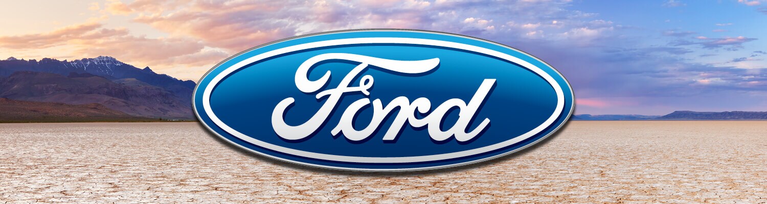 Ford Logo shown in desert